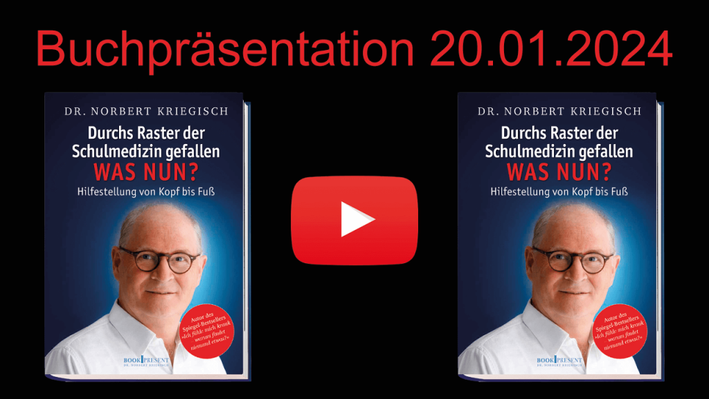 Präsentation des neuen Buches von Dr. Kriegisch auf YouTube - Titelbild